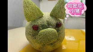 猪吃哈密瓜配音视频播放,配音视频萌态十足